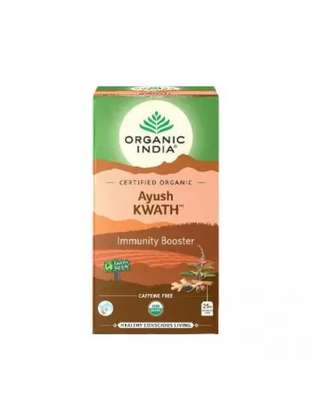 Аюш Кватх: Иммунитет в каждом пакетике (25 шт., Organic India)